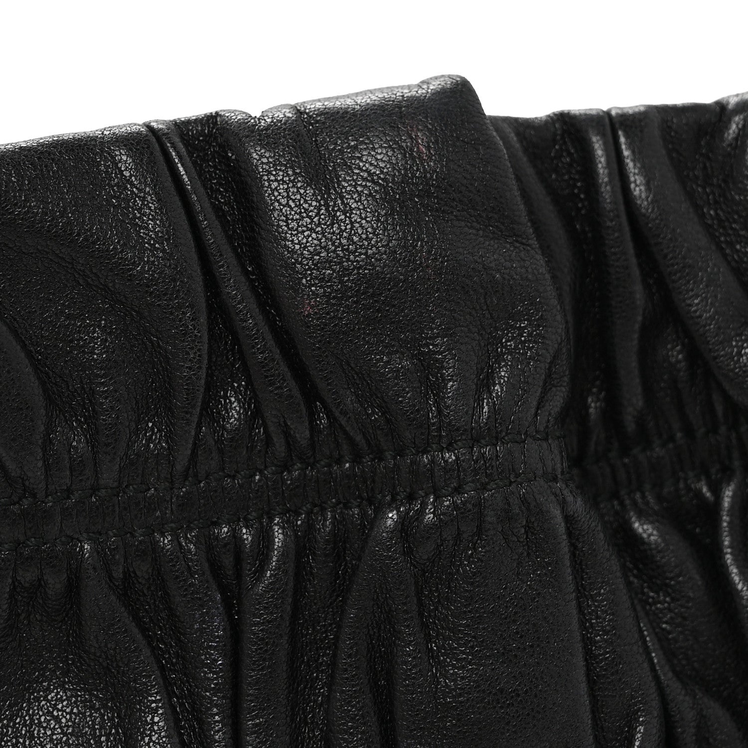 Prada Nappa Gaufre Wristlet Clutch Black 13 of 14