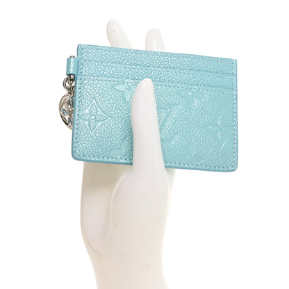 Louis Vuitton Empreinte Monogram LV Charms Card Holder Pearly Lagoon Turquoise 2 of 7