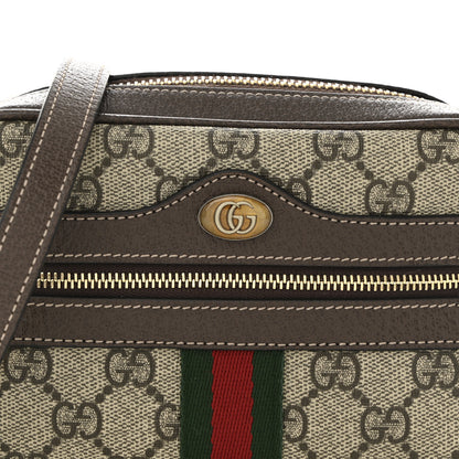 Gucci GG Supreme Monogram Web Mini Ophidia Shoulder Bag Brown 8 of 10