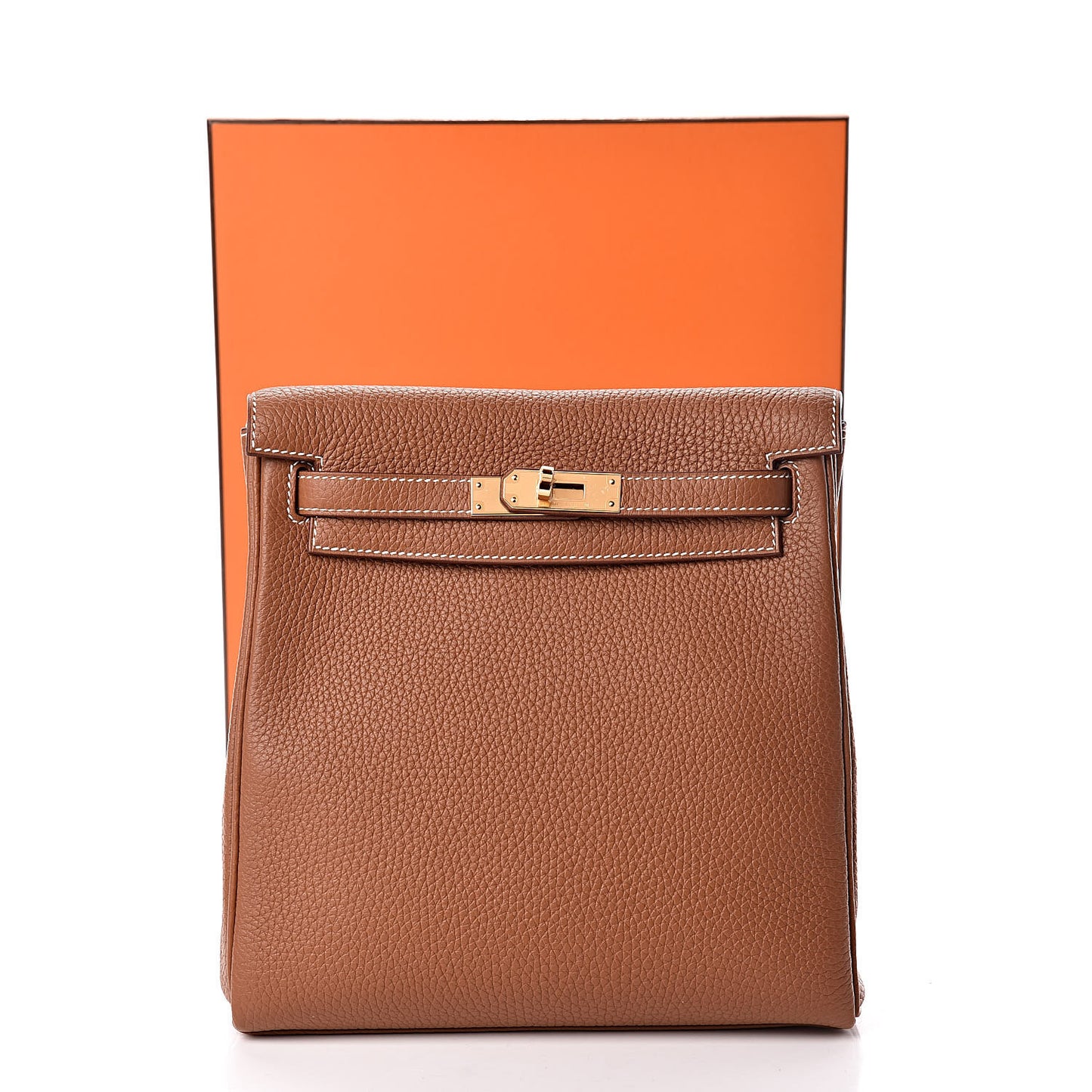 Taurillon Clemence Kelly Ado Backpack Gold