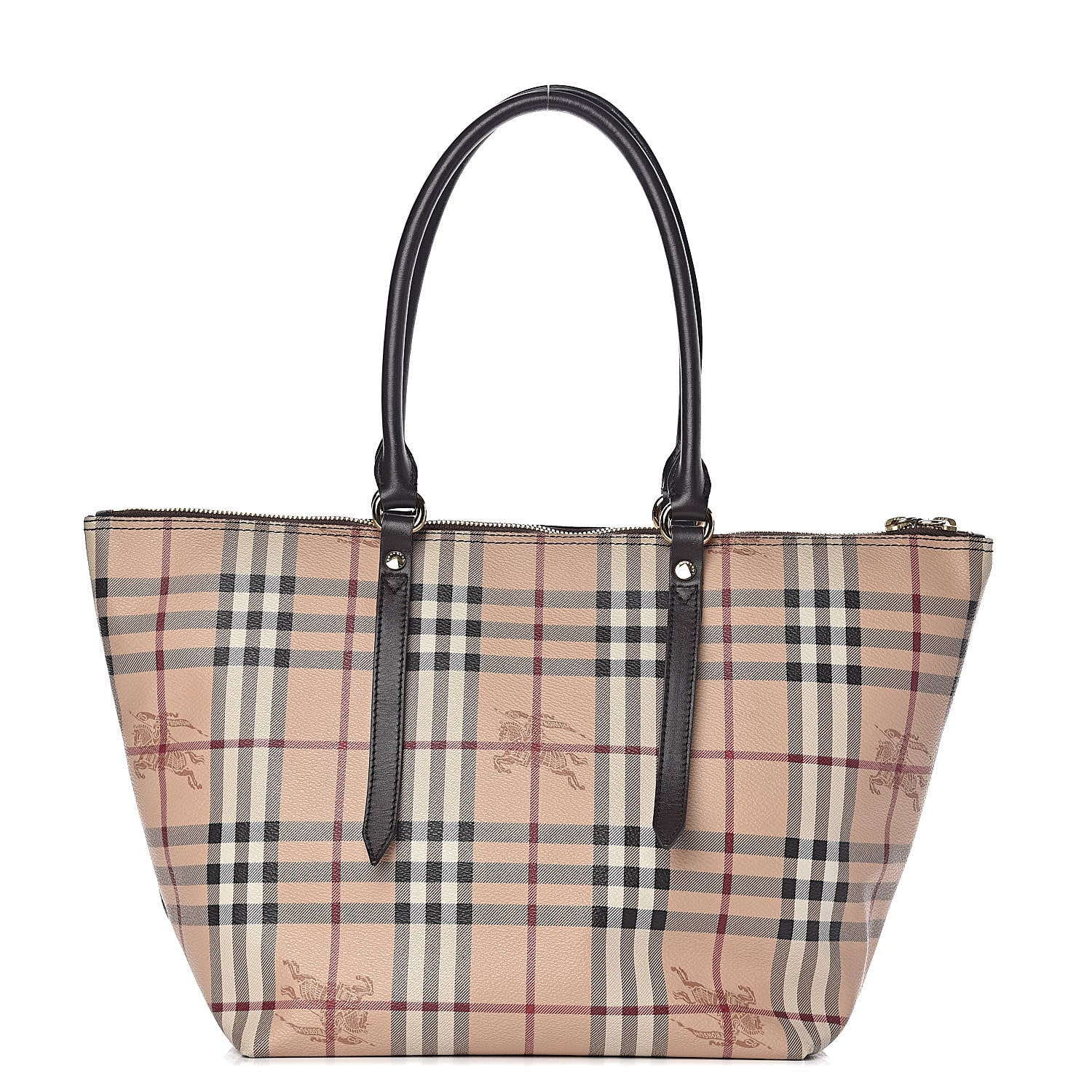 Burberry Haymarket Check Small Salisbury Tote Chocolate 1 of 10