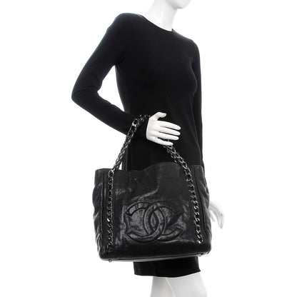 Chanel Glazed Caviar Modern Chain Tote Black 2 of 7