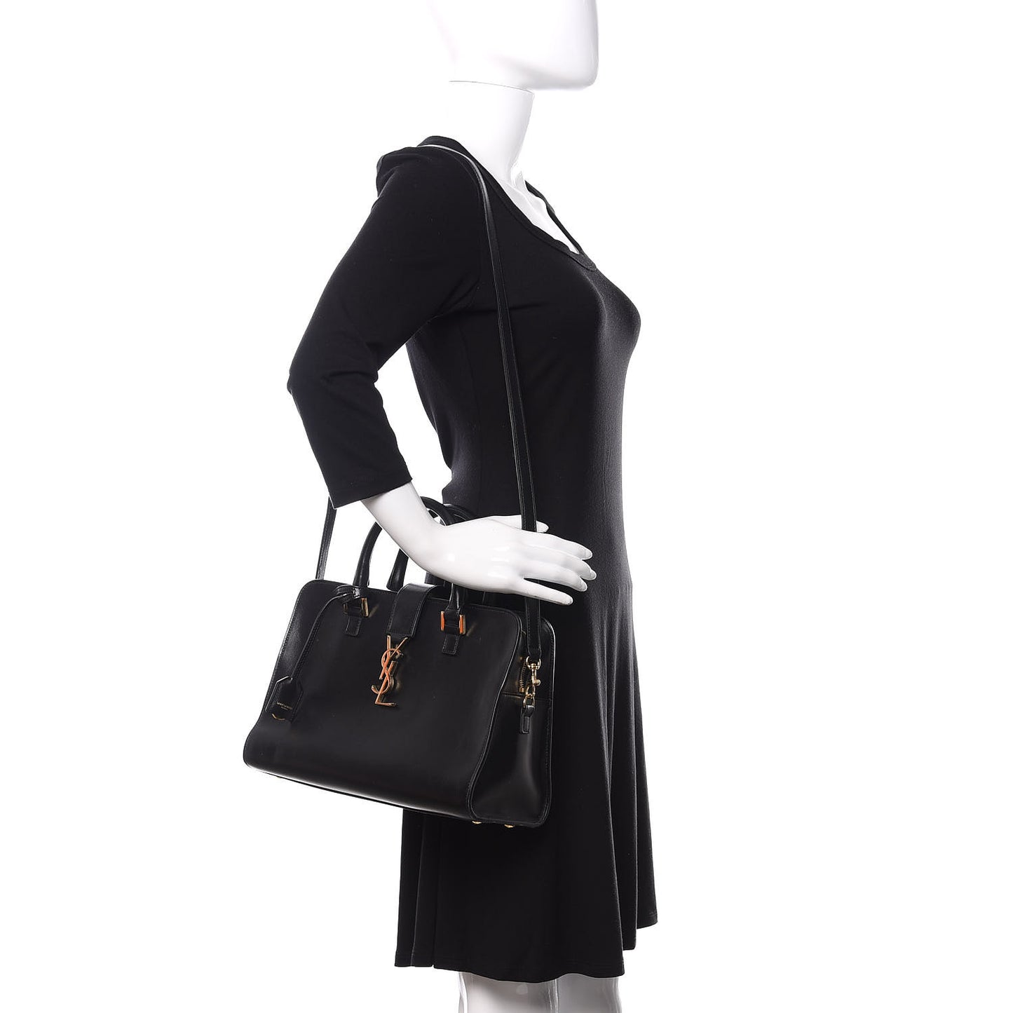 Smooth Calfskin Small Monogram Cabas Black