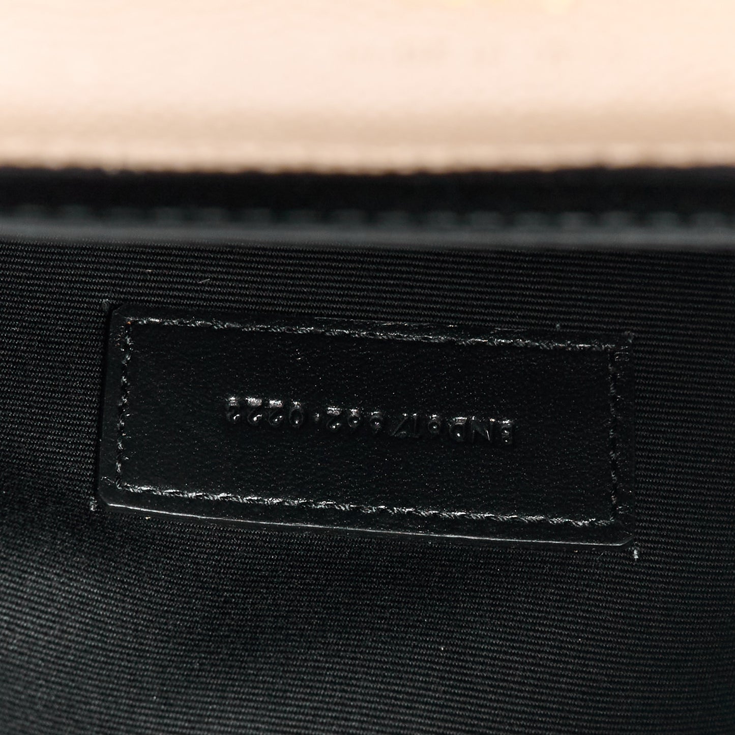 Grain De Poudre Matelasse Chevron Monogram Envelope Clutch Dark Beige