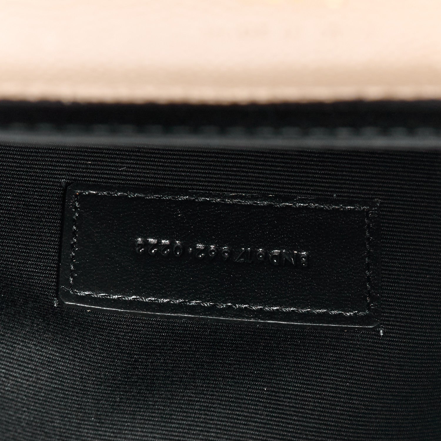 Saint Laurent Grain De Poudre Matelasse Chevron Monogram Envelope Clutch Dark Beige 7 of 11