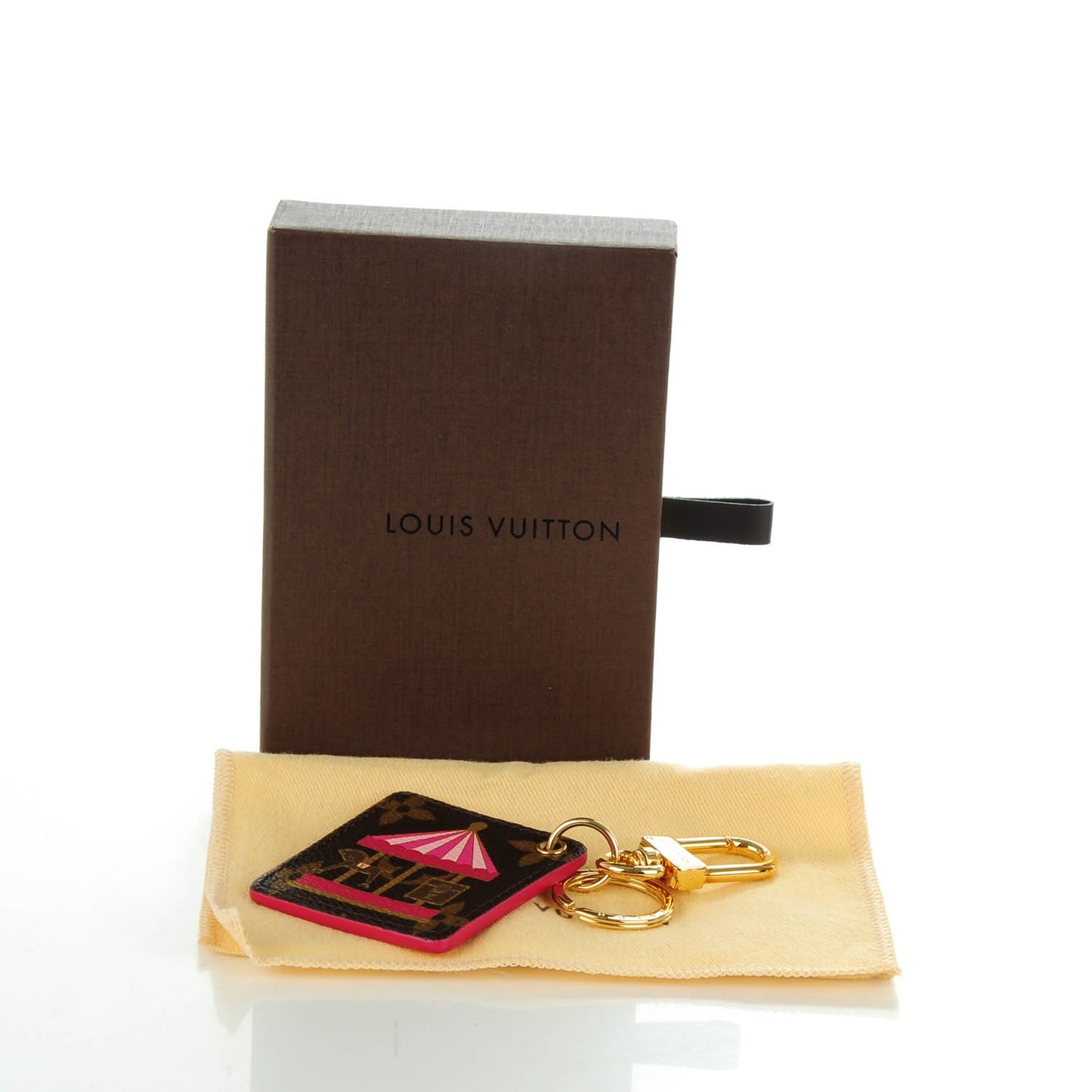 Monogram Illustre Carousel Bag Charm Key Ring Pink