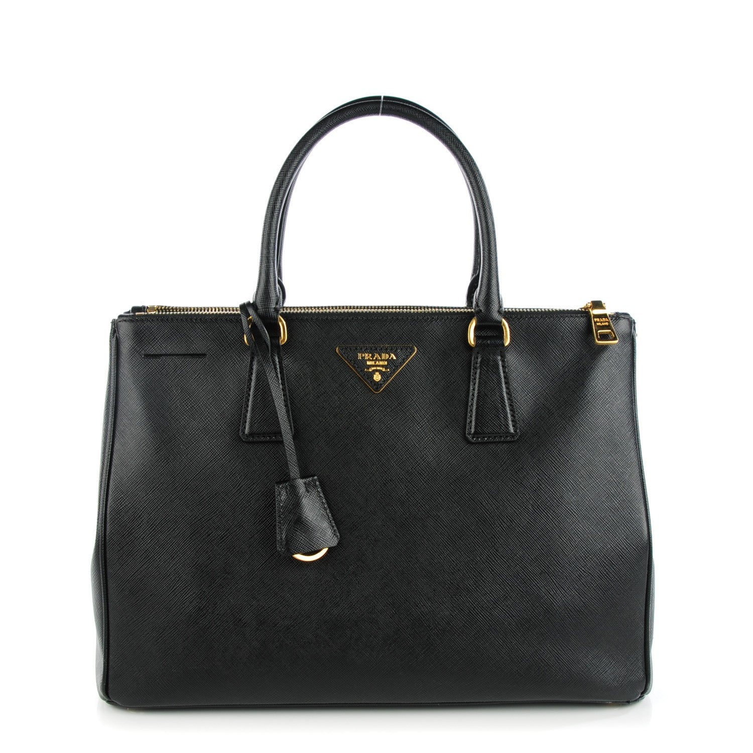 Prada Saffiano Medium Galleria Double Zip Tote Black 1 of 9