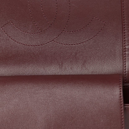 Chanel Sheepskin Quilted Vintage Mademoiselle Flap Dark Red 16 of 20