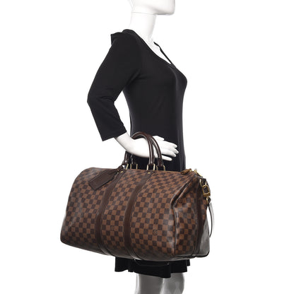 Louis Vuitton Damier Ebene Keepall Bandouliere 45 2 of 14