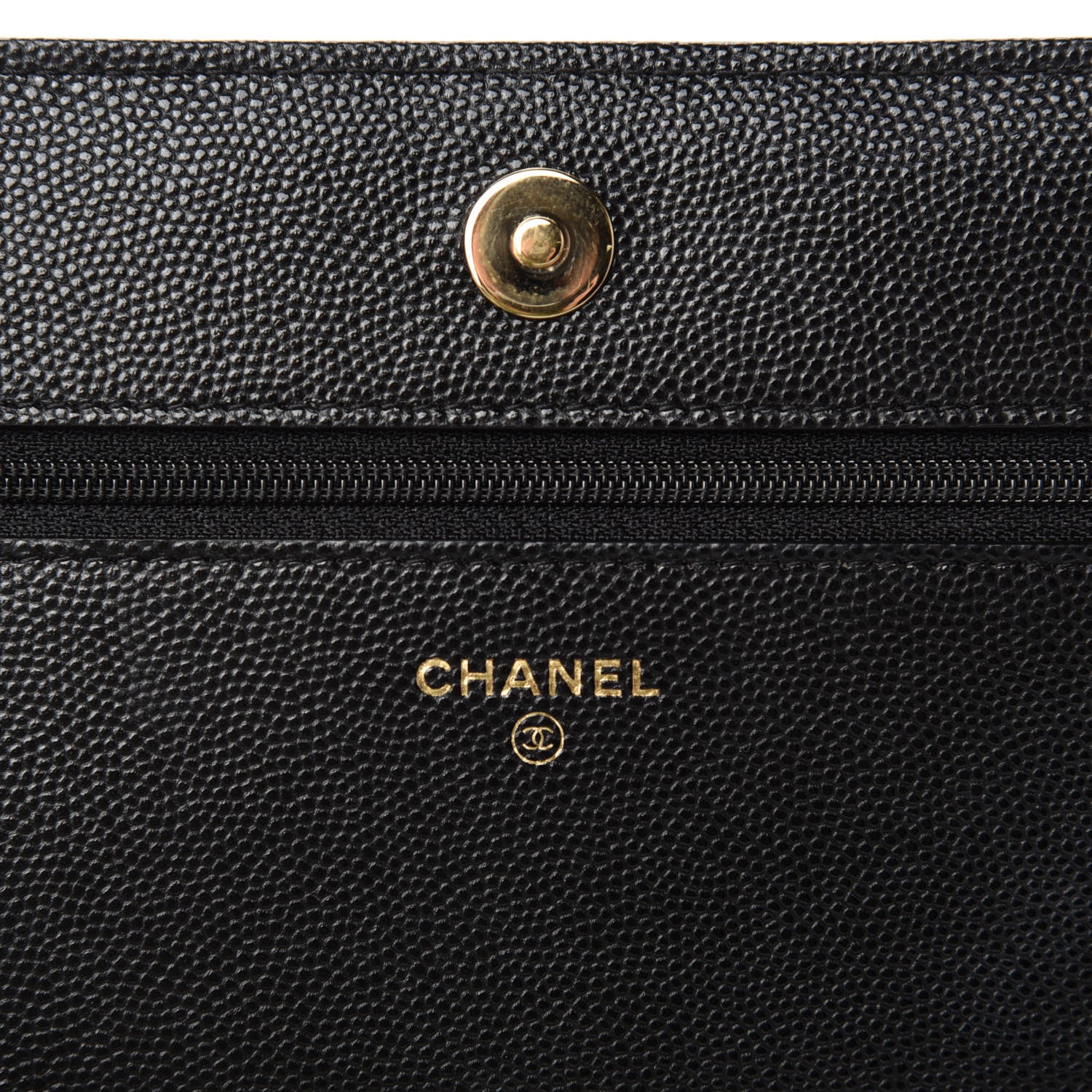 Chanel Caviar Quilted Boy Wallet On Chain WOC Black 9 of 12