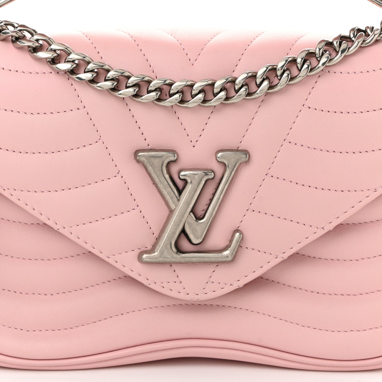 Louis Vuitton Calfskin New Wave Chain MM Smoothie Pink 7 of 11
