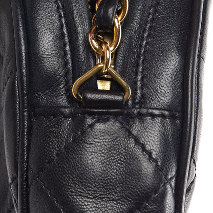Chanel Lambskin Quilted Tassel Camera Case Navy 12 of 15