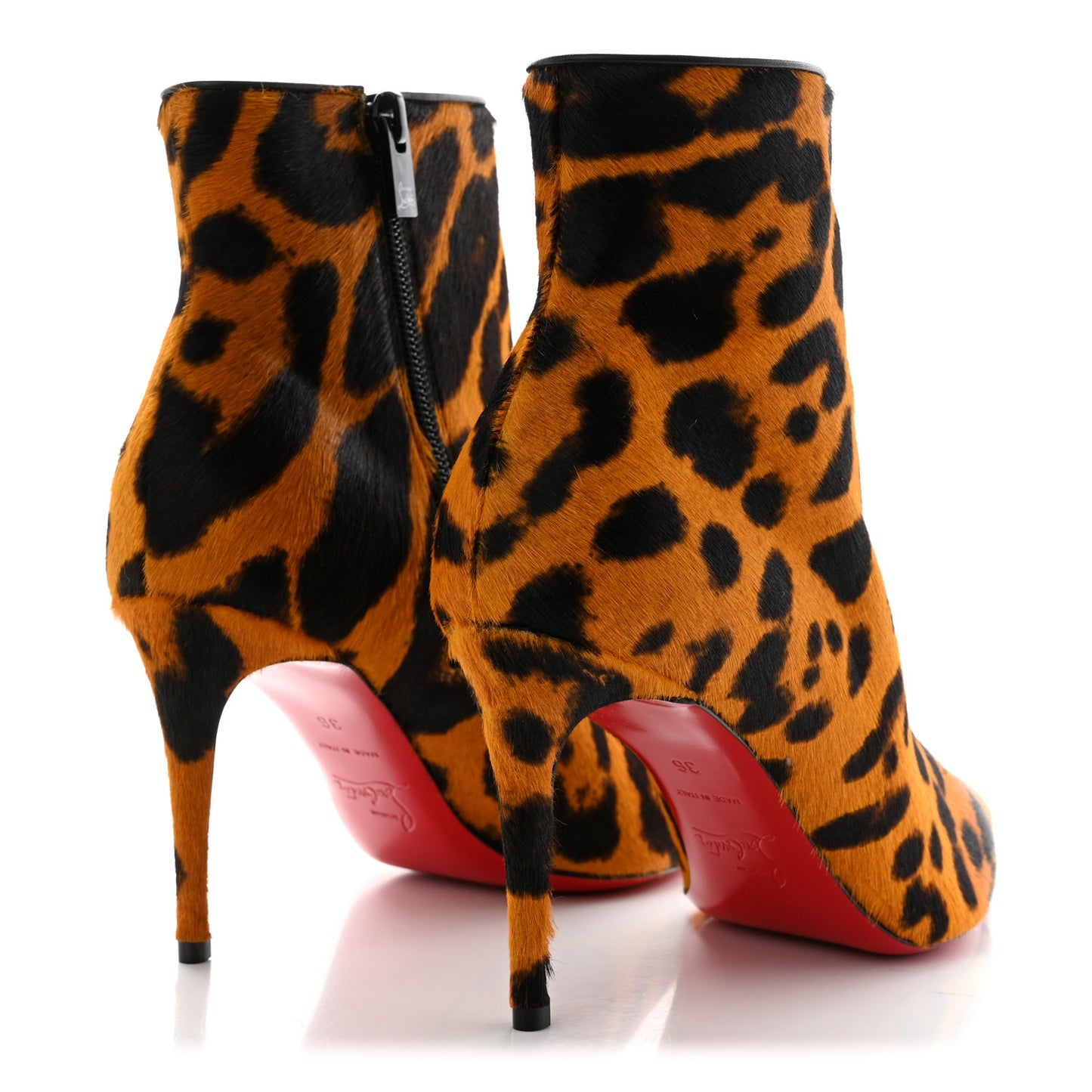 Pony Hair Leopard Print So Kate Booty 85 Ankle Boots 36