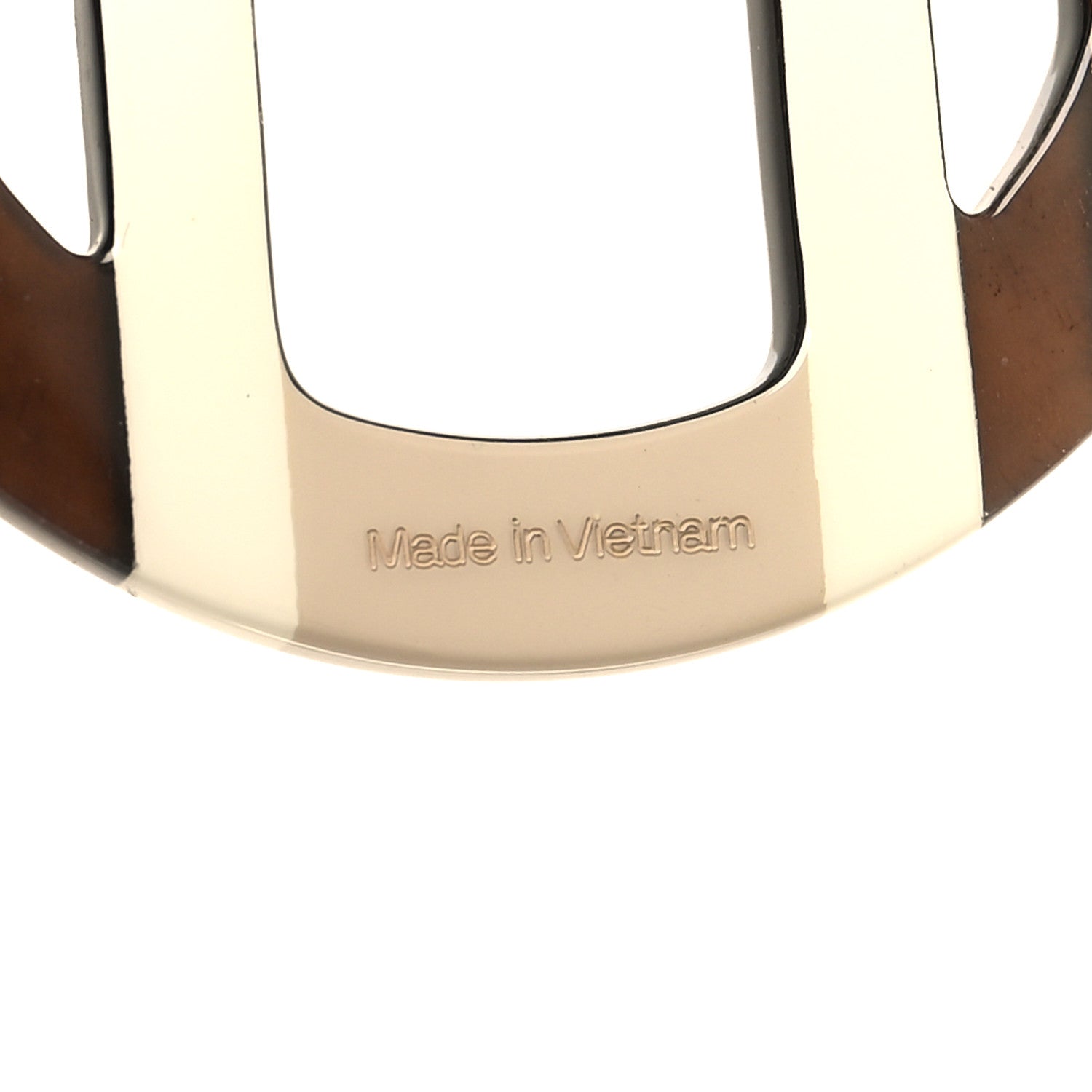 Hermes Lacquered Horn H Equipe Earrings Sable 4 of 5