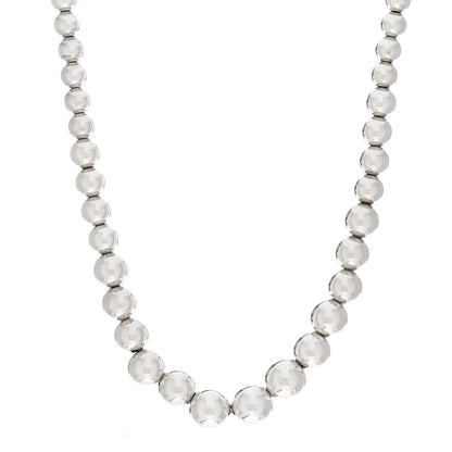 Tiffany Sterling Silver HardWear Graduated Ball Necklace 1 of 4