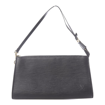Louis Vuitton Epi Pochette Accessories 24 Black 1 of 14