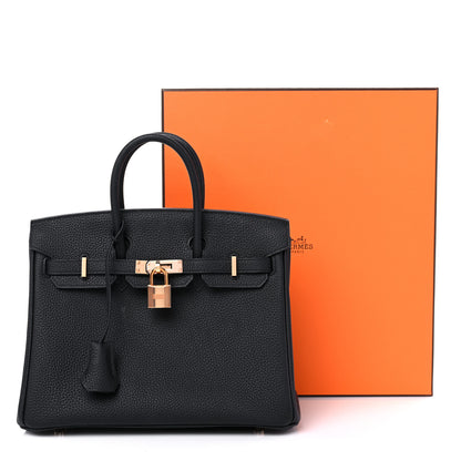 Hermes Togo Birkin 25 Black 15 of 15