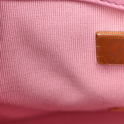 Chanel Lambskin Quilted Small Lacquered Chain Flap Pink 7 of 10