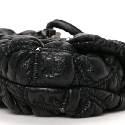 Valentino Garavani Nappa Small Spikeme Shoulder Bag Black 8 of 8