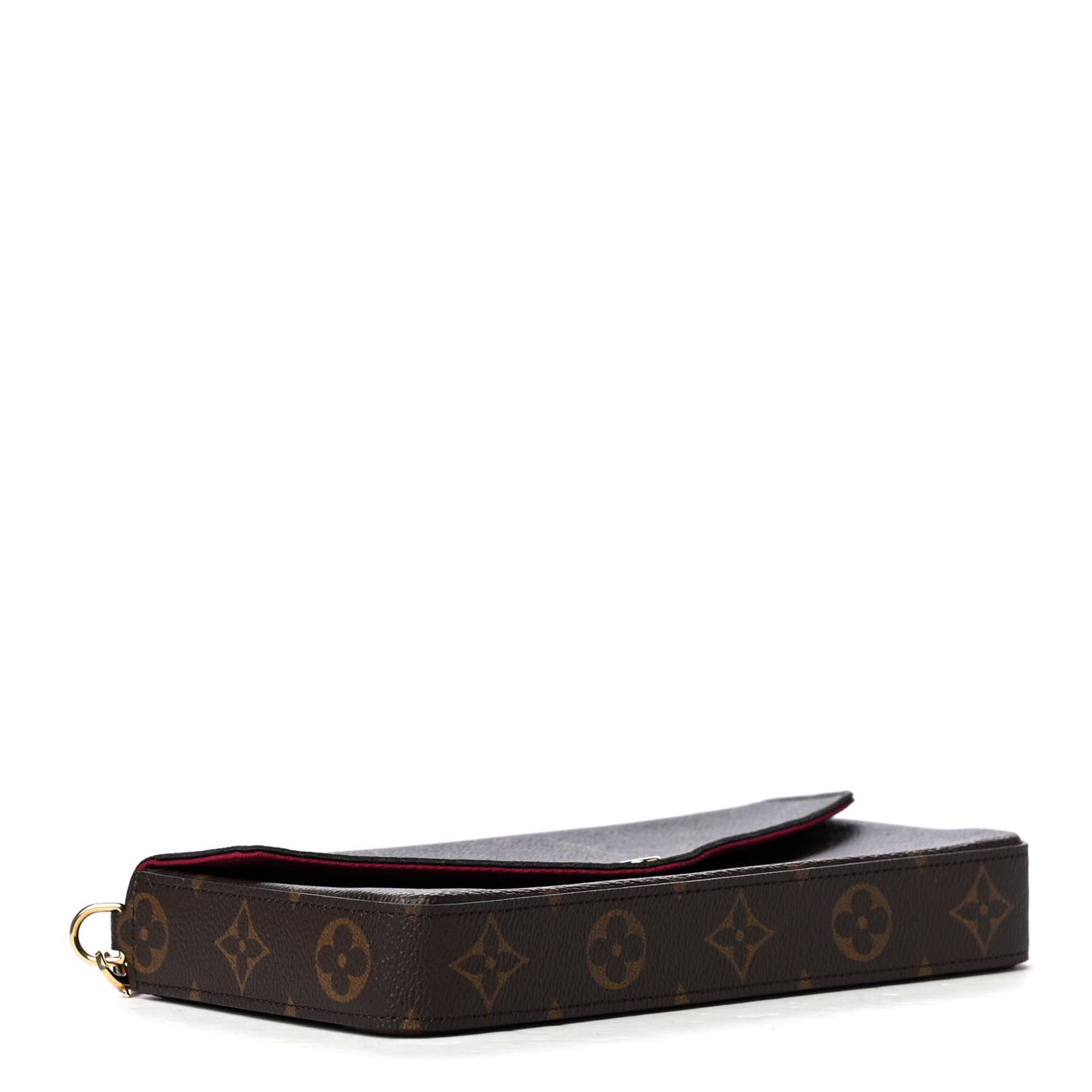 Monogram Pochette Felicie Chain Wallet Fuchsia