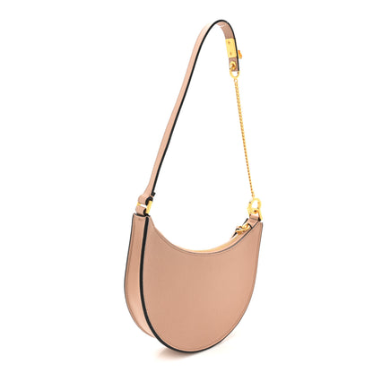 Valentino Garavani Grainy Calfskin Mini Vlogo Hobo Bag Rose Cannelle 3 of 9