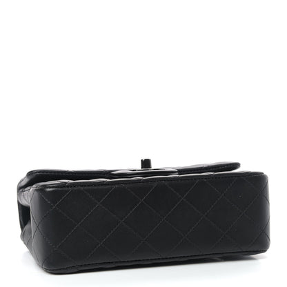 Chanel Lambskin Quilted Mini Rectangular Flap So Black 4 of 9