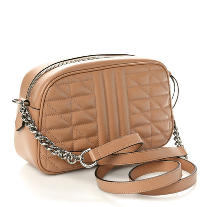 Gucci Calfskin Matelasse Aria Small GG Marmont Chain Shoulder Bag Camelia 3 of 12