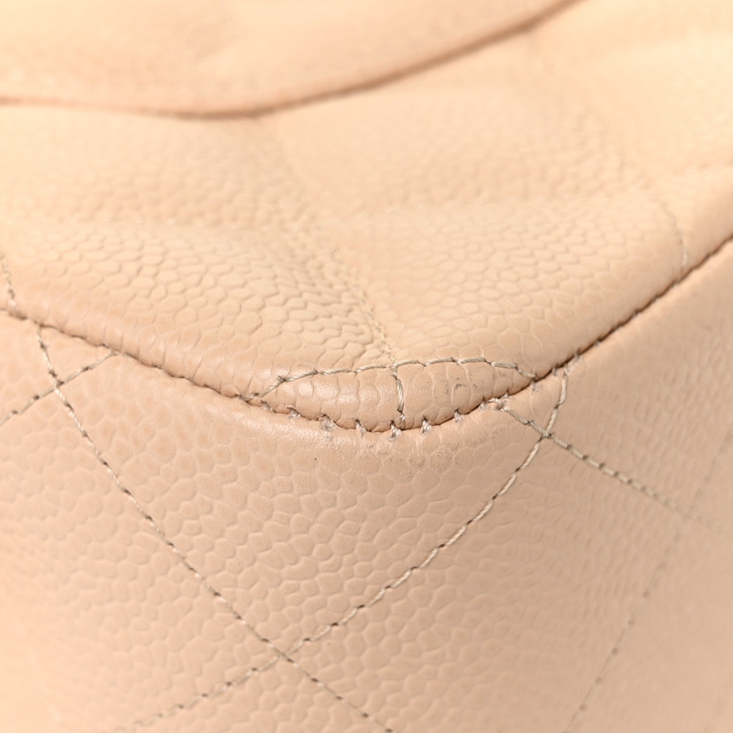 Chanel Caviar Quilted Jumbo Double Flap Beige Clair 15 of 16