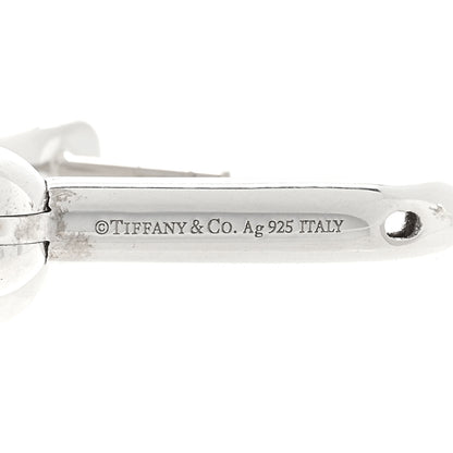 Tiffany Sterling Silver Large HardWear Link Earrings 4 of 5