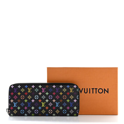 Louis Vuitton LV X TM Monogram Multicolor Clemence Wallet Black 7 of 7