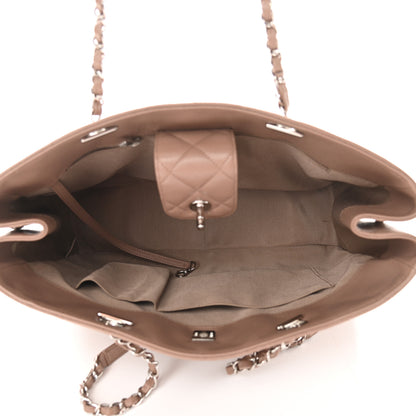 Chanel Caviar Quilted Large Shopping Tote Dark Beige 5 of 10