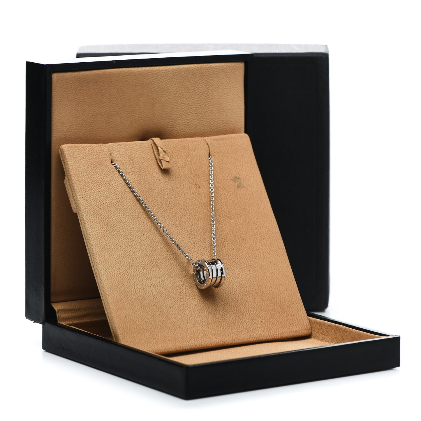18K White Gold B.Zero1 Pendant Necklace