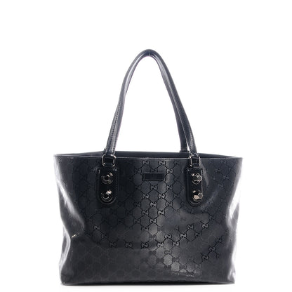 Gucci Imprime Monogram Medium Studded Tote Black 1 of 8