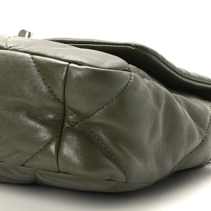 Chanel Lambskin Quilted Medium Chanel 19 Flap Khaki 9 of 9