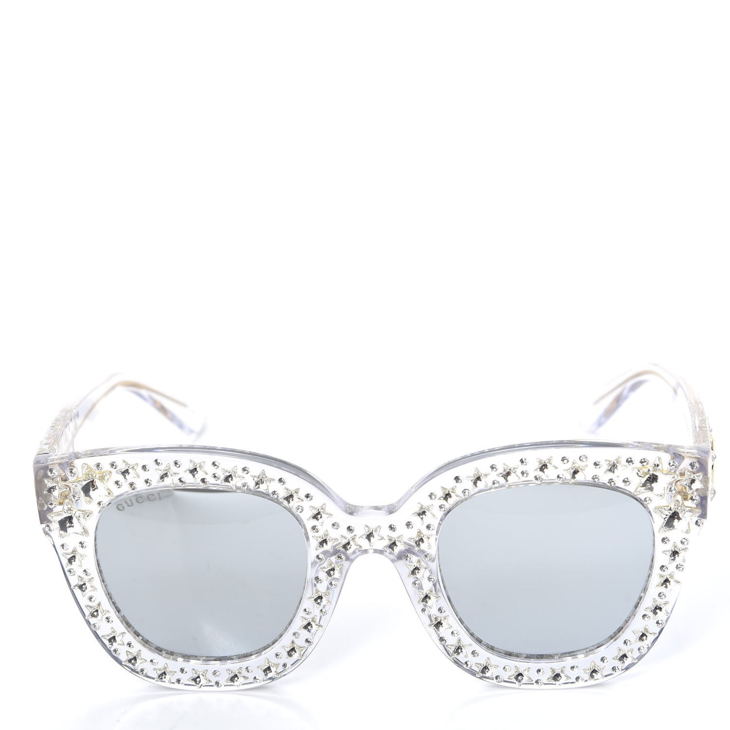 Acetate Crystal Oversize Mirrored Star Sunglasses GG0116S