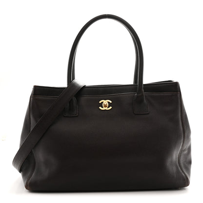 Chanel Calfskin Cerf Executive Shopper Tote Brown 1 of 13