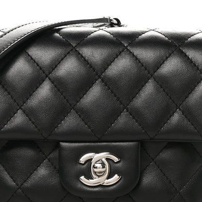 Chanel Calfskin Quilted CC Uniform Flap Belt Bag Black 8 of 10