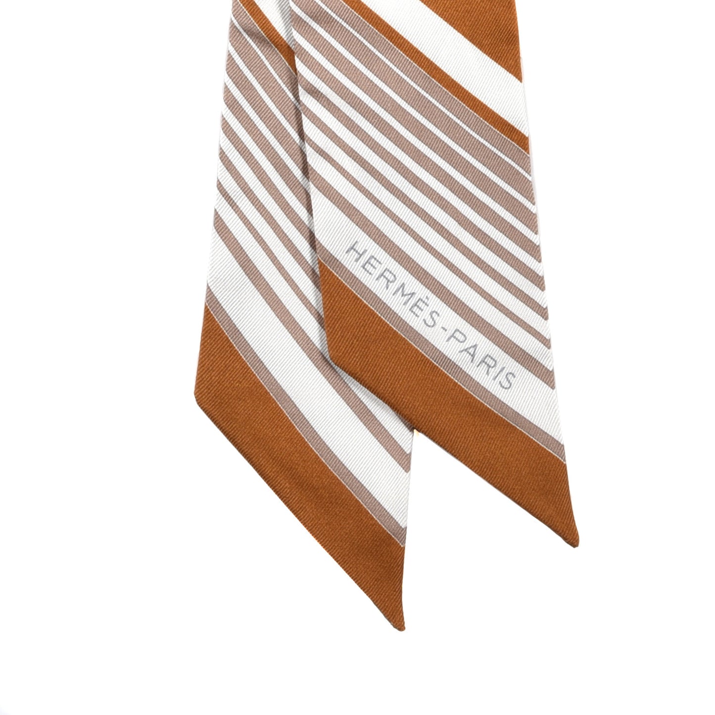 Silk Ex-Libris Twilly Beige White Caramel