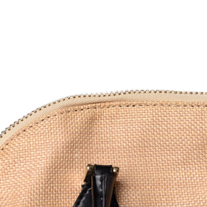 Valentino Garavani Straw Lace Bow Dome Tote Black 10 of 13