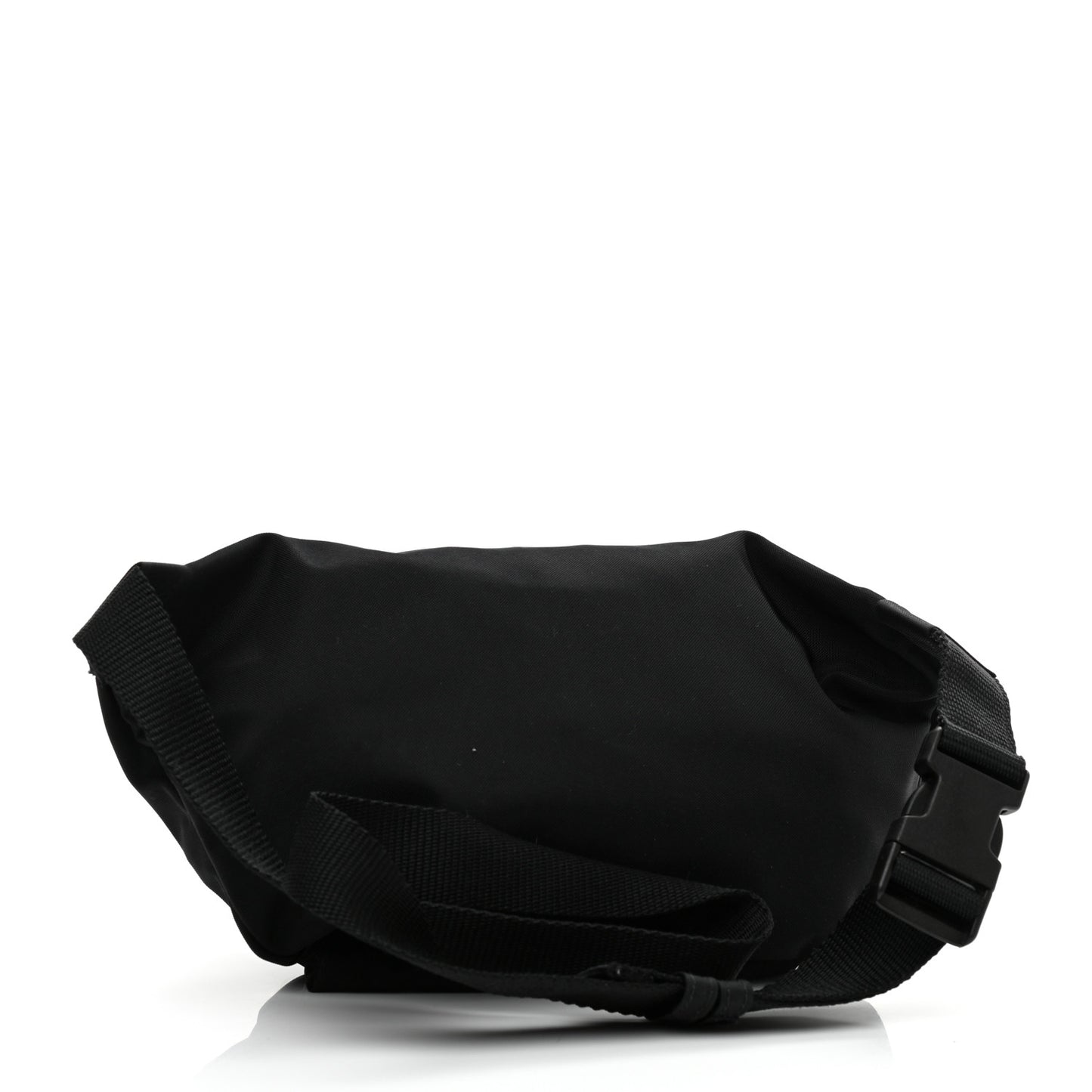 Recycled Sport Nylon Logo Embroidered Wheel Beltpack Black