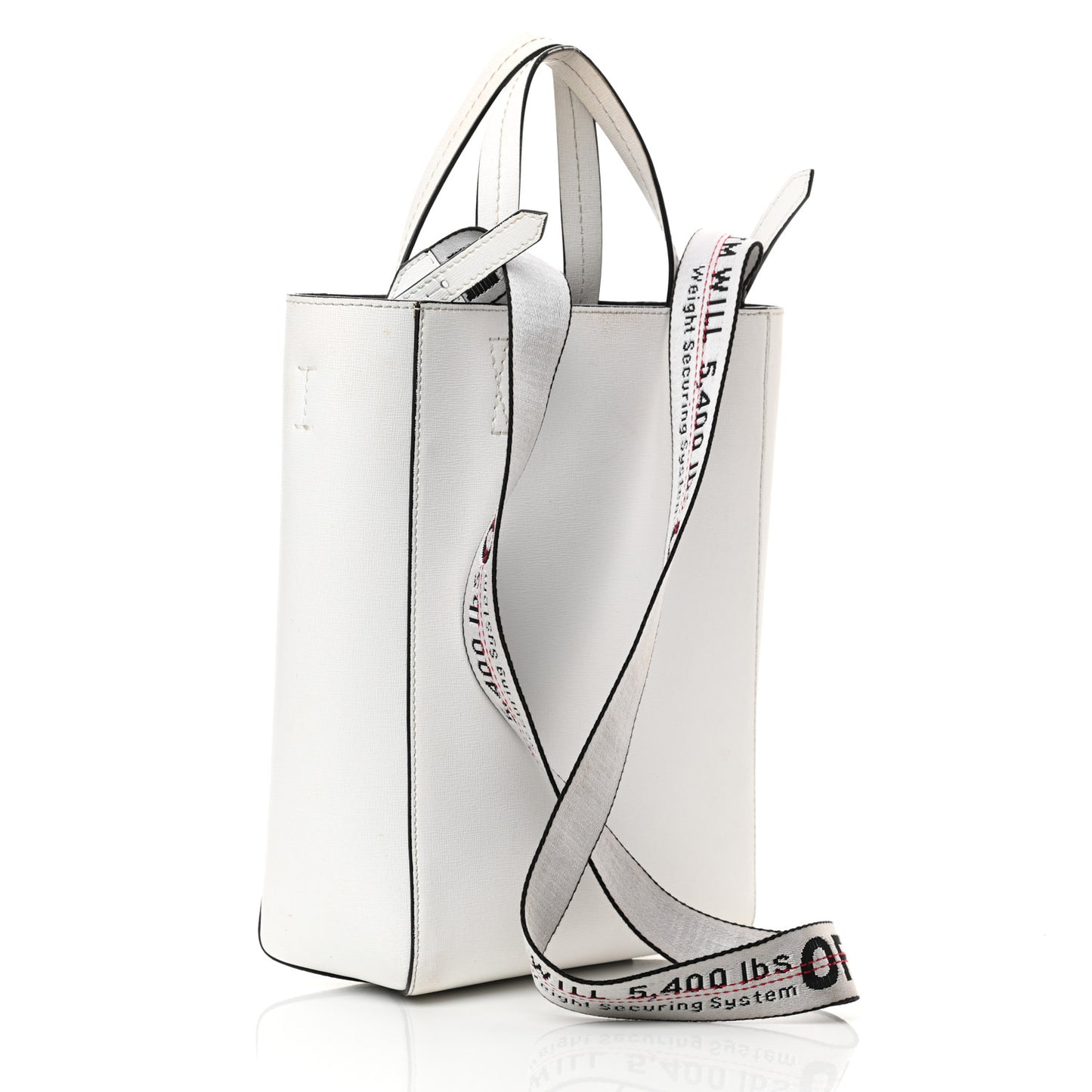 Calfskin Sculpture Tote Bag White