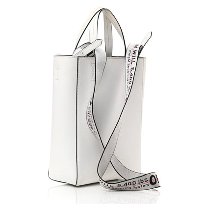 Off-White Calfskin Sculpture Tote Bag White 3 of 18