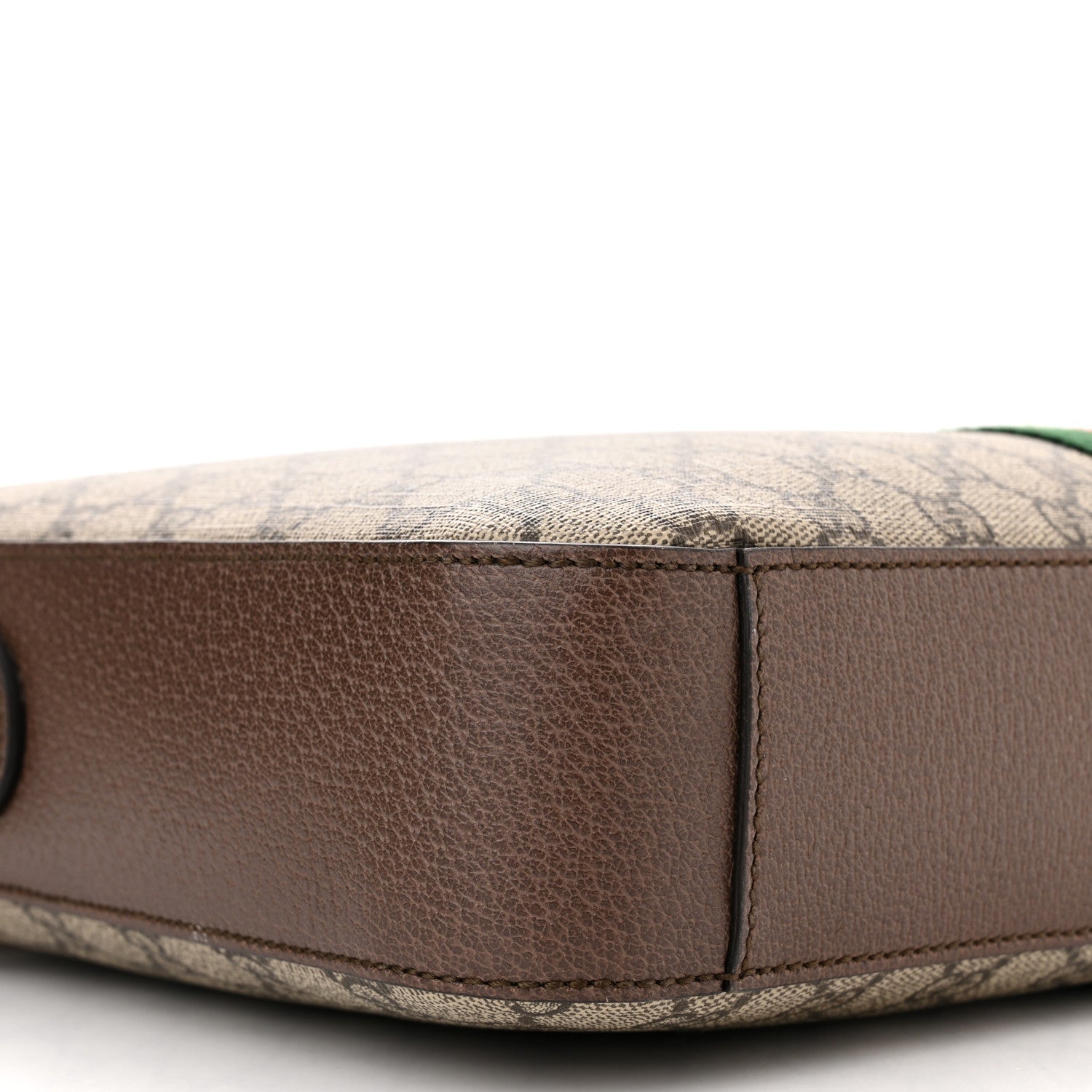 Gucci GG Supreme Monogram Textured Calfskin Web Medium Ophidia Briefcase Beige Ebony New Acero 8 of 9