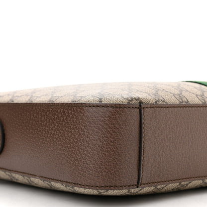 Gucci GG Supreme Monogram Textured Calfskin Web Medium Ophidia Briefcase Beige Ebony New Acero 8 of 9