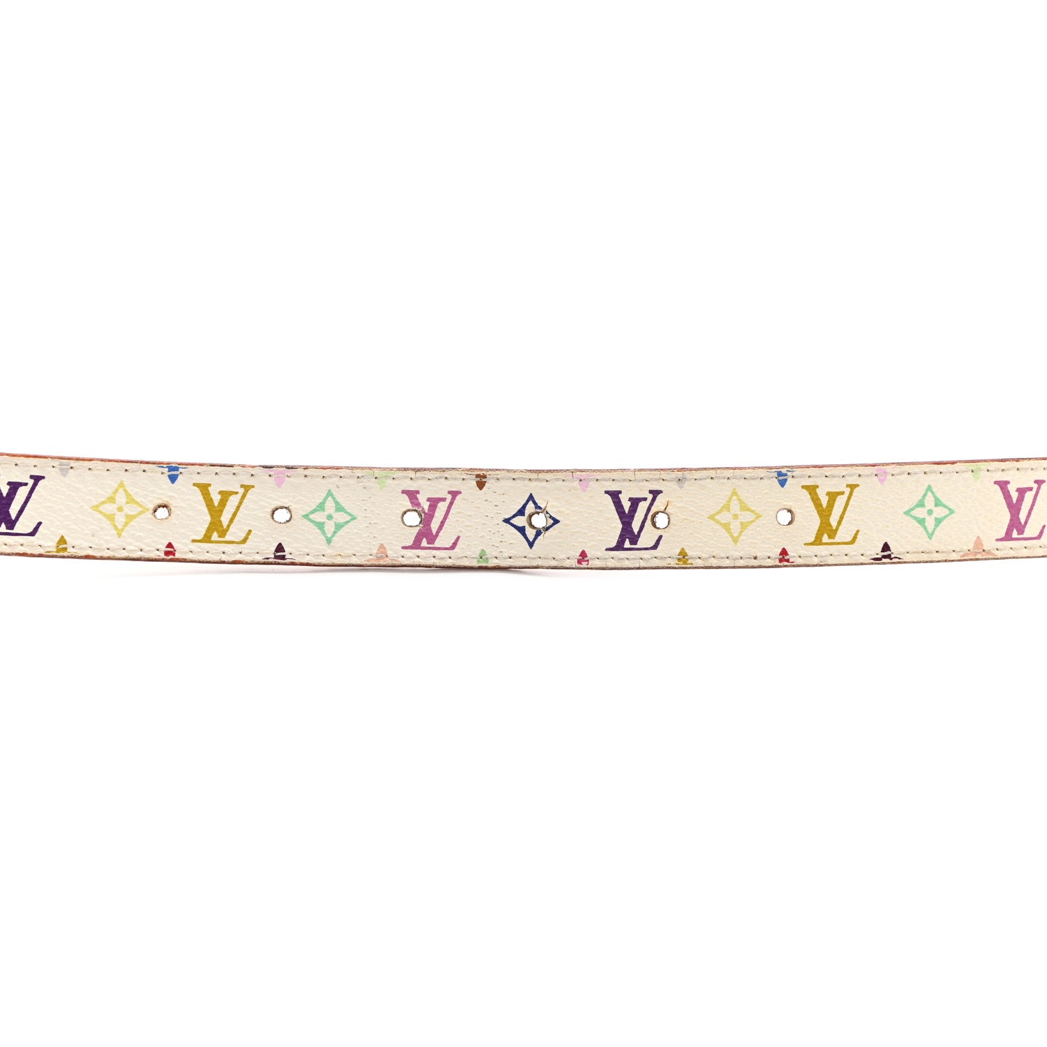 Louis Vuitton Monogram Multicolor Belt 90 36 White 9 of 14