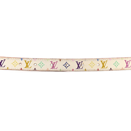 Louis Vuitton Monogram Multicolor Belt 90 36 White 9 of 14