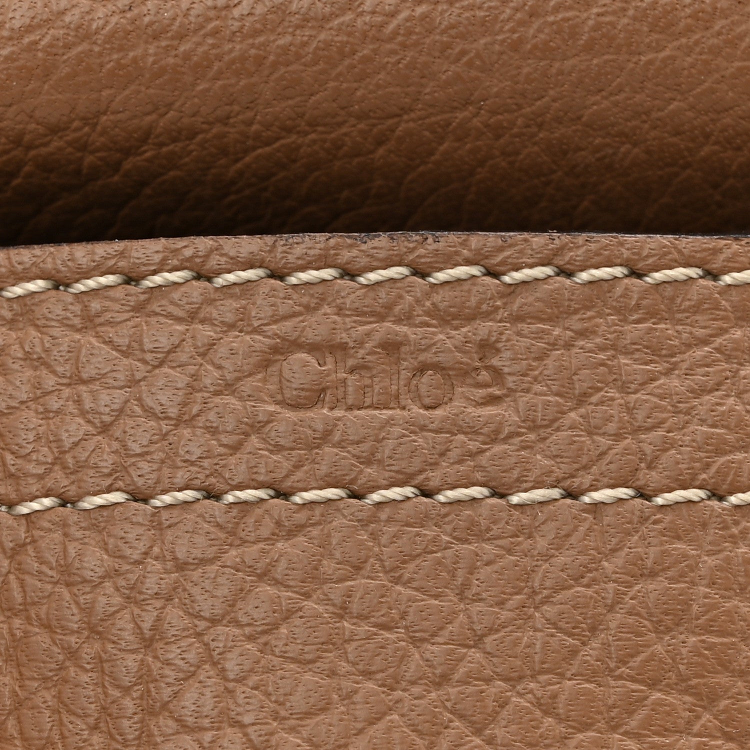 Chloe Grained Calfskin Small Marcie Saddle Bag Nut 6 of 12