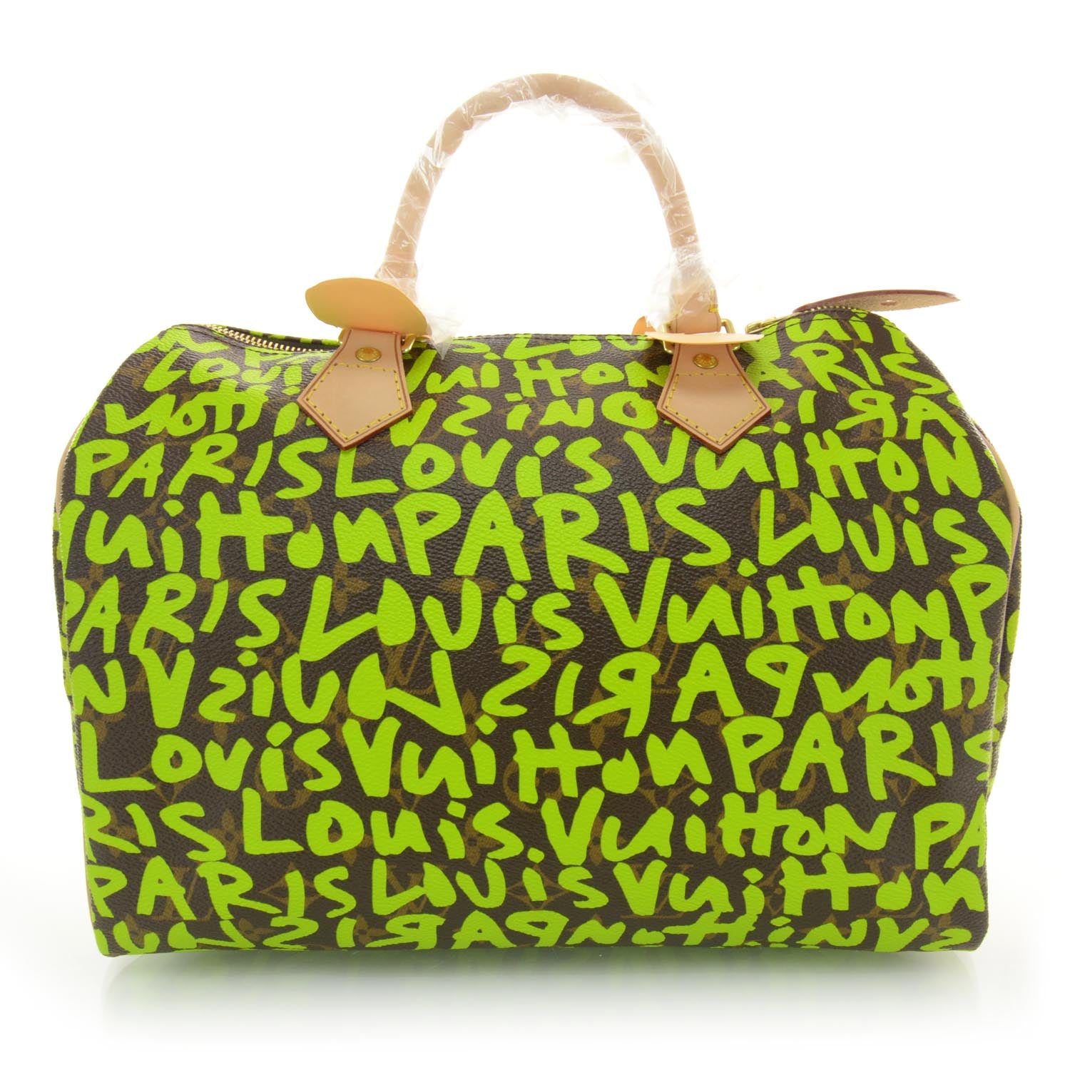 Louis Vuitton Monogram Graffiti Speedy 30 Green 1 of 6