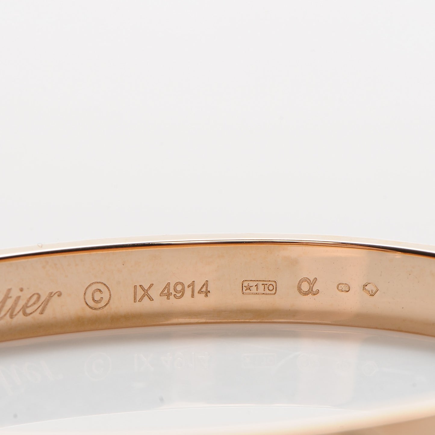 18K Pink Gold LOVE Bracelet 16