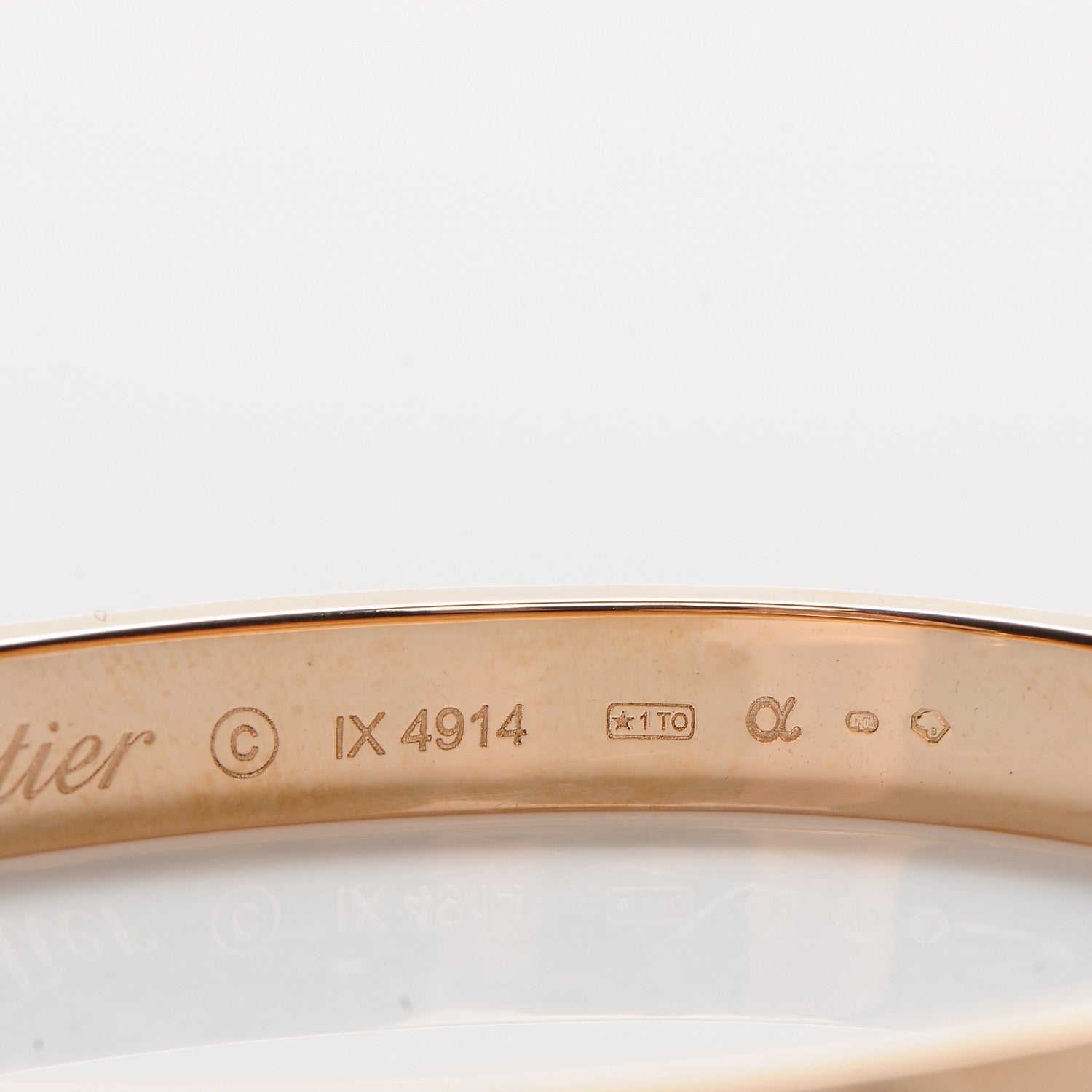 Cartier 18K Pink Gold LOVE Bracelet 16 5 of 7